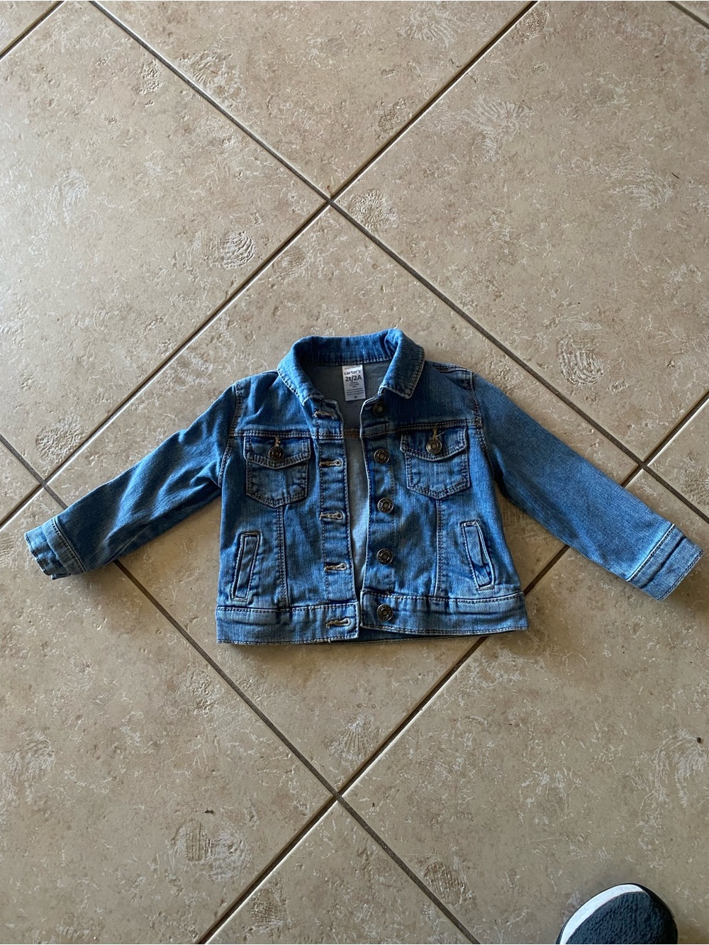 Carter's Blue Kids Denim Jacket - Button Front